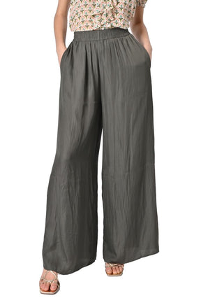 Pantalone Match fluido effetto crinckle di Grace & Mila