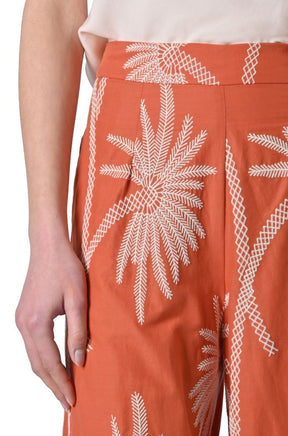 Pantalone Wide Boy con ricami di Traffic People