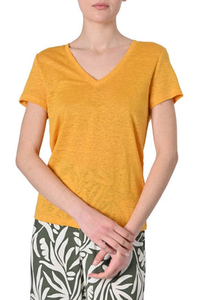 T-shirt Darla basic in lino di Artlove