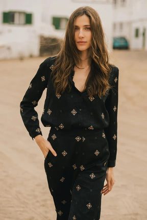 Traffic People Camicia Graft nero