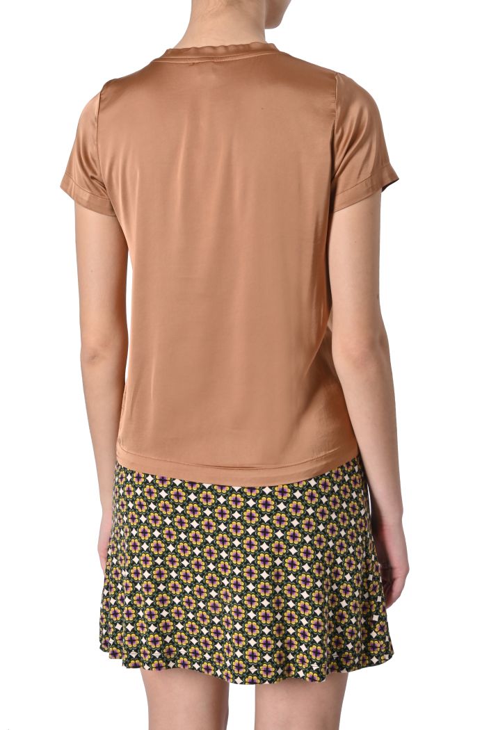 Blusa Sheare in raso di viscosa