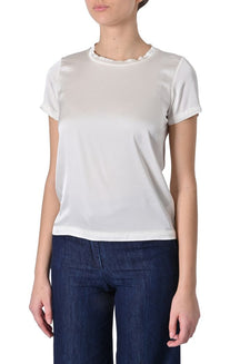 Blusa Sheare in raso di viscosa