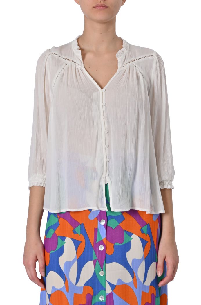 Camicia con rouche di Artlove