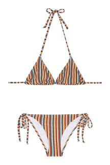 Bikini a righe multicolor da donna di Momonì