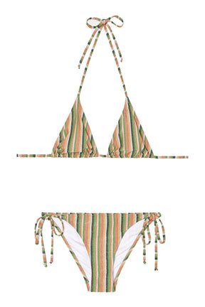 Bikini a righe multicolor da donna di Momonì